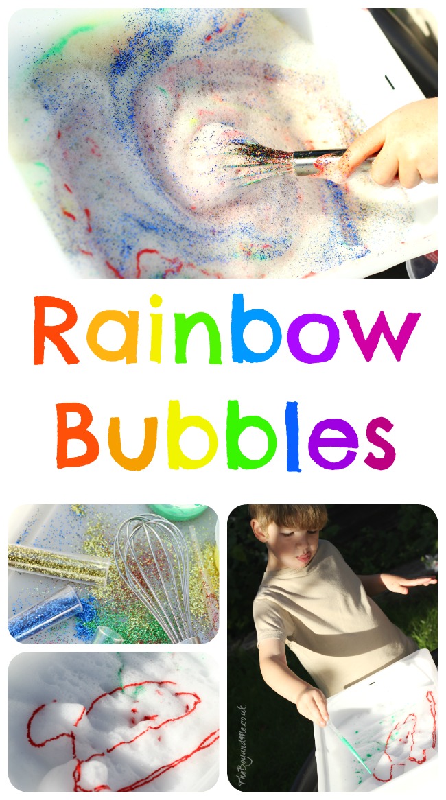 Rainbow Bubbles (Sensory Play)